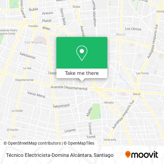 Técnico Electricista-Domina Alcántara map