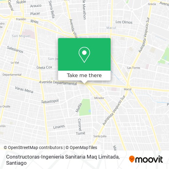 Constructoras-Ingenieria Sanitaria Maq Limitada map