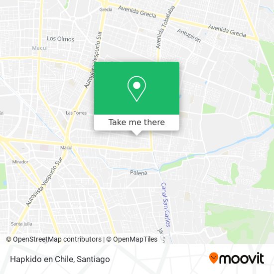 Mapa de Hapkido en Chile