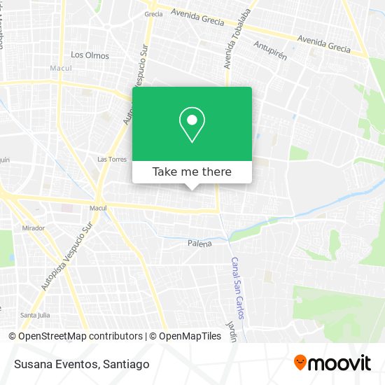 Mapa de Susana Eventos