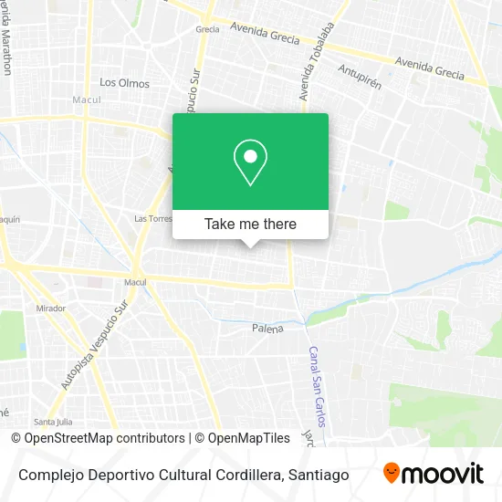 Complejo Deportivo Cultural Cordillera map