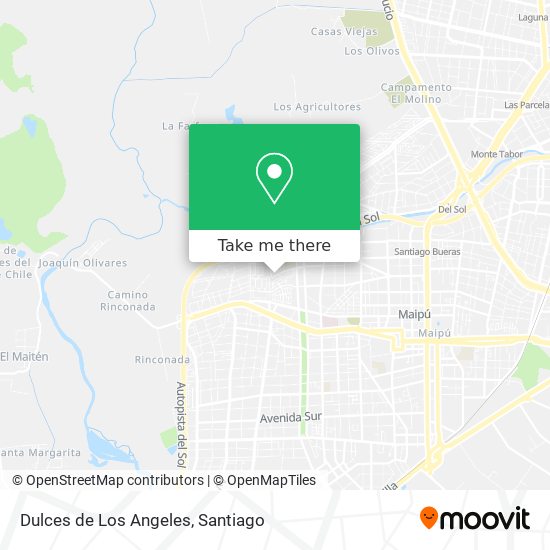 Dulces de Los Angeles map