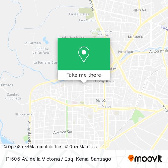 PI505-Av. de la Victoria / Esq. Kenia map