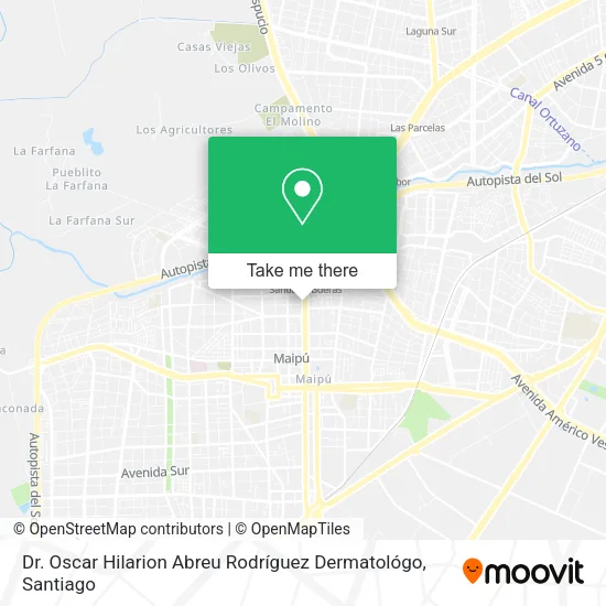 Dr. Oscar Hilarion Abreu Rodríguez Dermatológo map