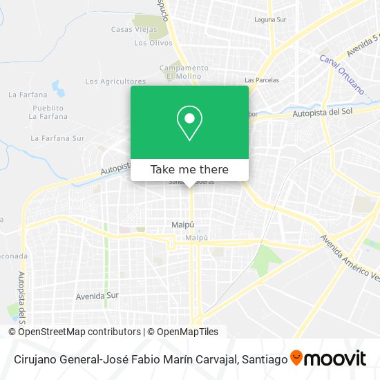 Cirujano General-José Fabio Marín Carvajal map