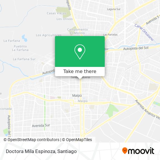 Doctora Mila Espinoza map