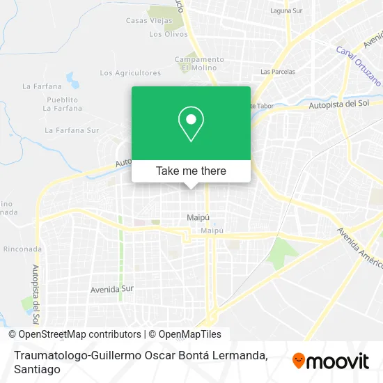 Traumatologo-Guillermo Oscar Bontá Lermanda map