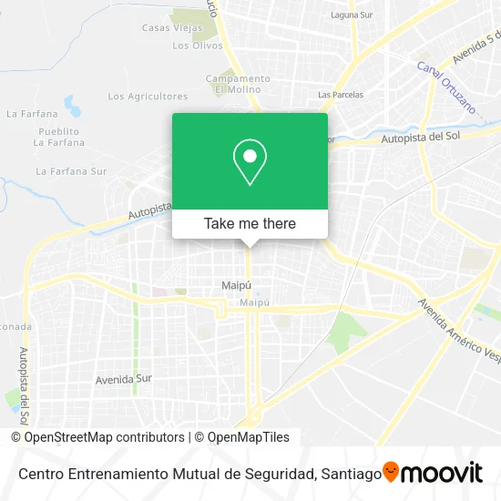 Centro Entrenamiento Mutual de Seguridad map