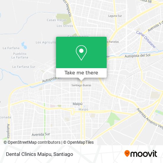 Dental Clinics Maipu map