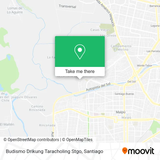 Mapa de Budismo Drikung Taracholing Stgo
