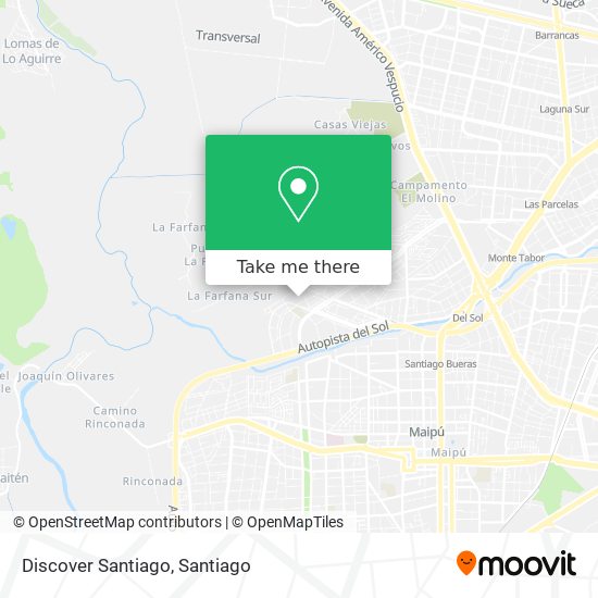 Mapa de Discover Santiago