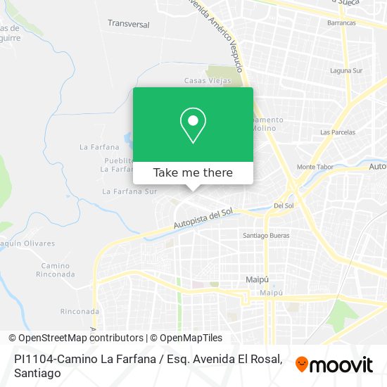 PI1104-Camino La Farfana / Esq. Avenida El Rosal map