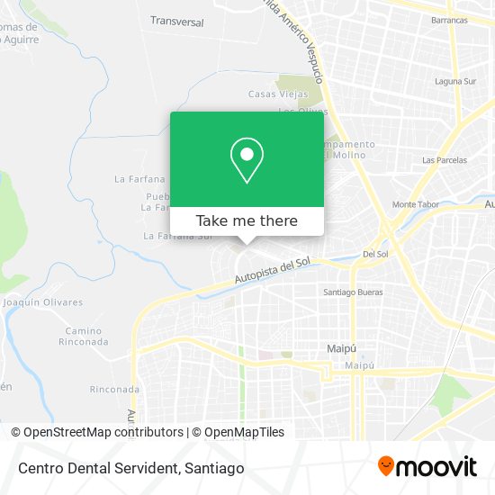 Centro Dental Servident map