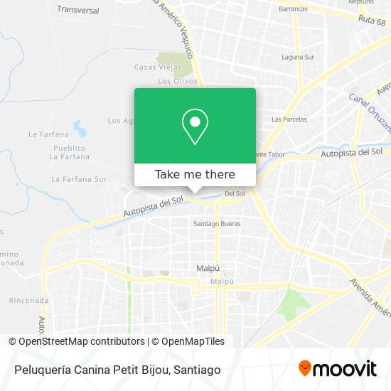 Mapa de Peluquería Canina Petit Bijou