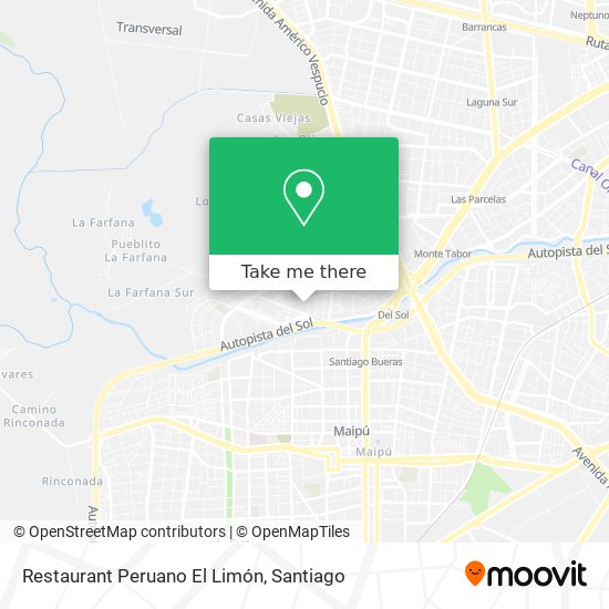Restaurant Peruano El Limón map