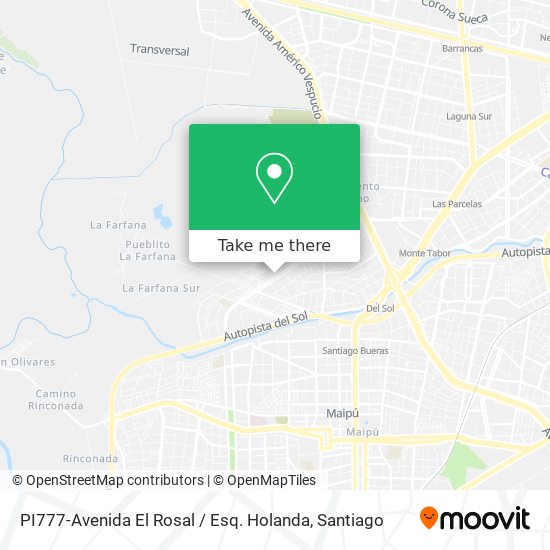 Mapa de PI777-Avenida El Rosal / Esq. Holanda