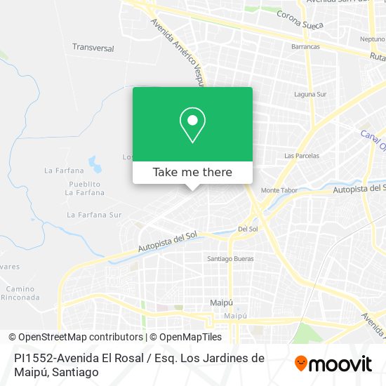 PI1552-Avenida El Rosal / Esq. Los Jardines de Maipú map