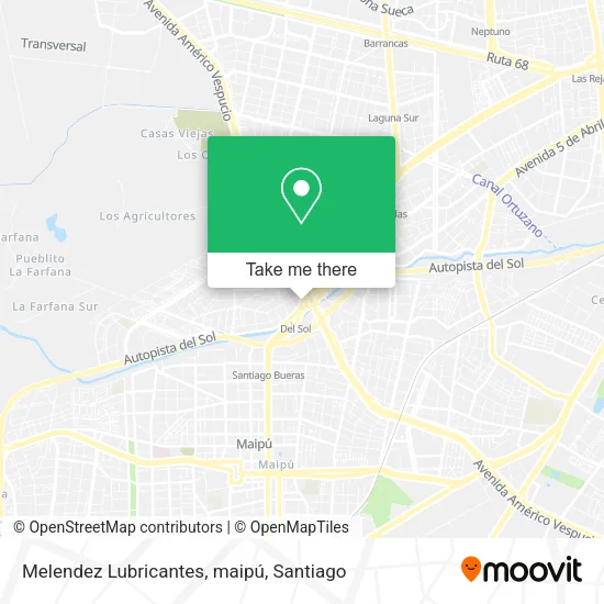 Melendez Lubricantes, maipú map