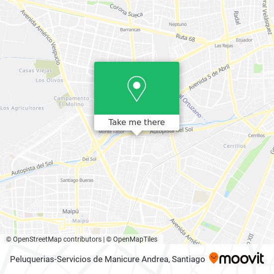 Mapa de Peluquerias-Servicios de Manicure Andrea