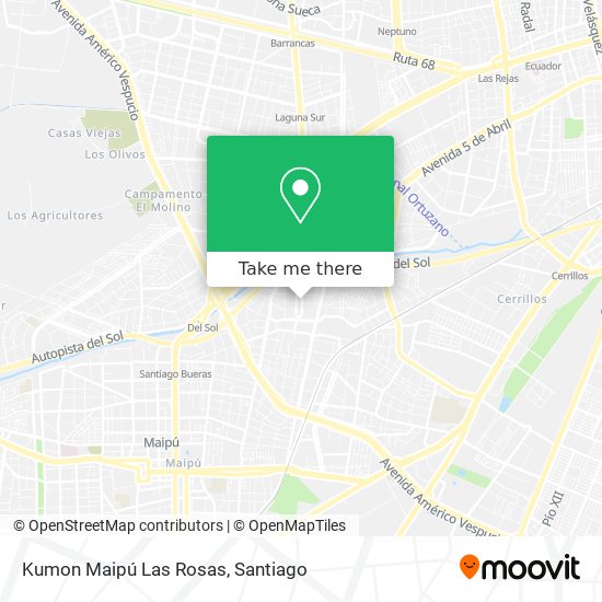 Kumon Maipú Las Rosas map