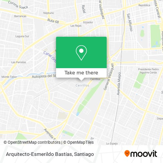 Mapa de Arquitecto-Esmerildo Bastías