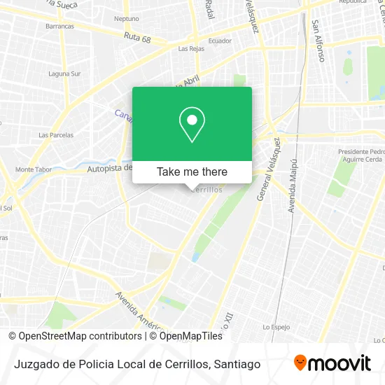 Juzgado de Policia Local de Cerrillos map
