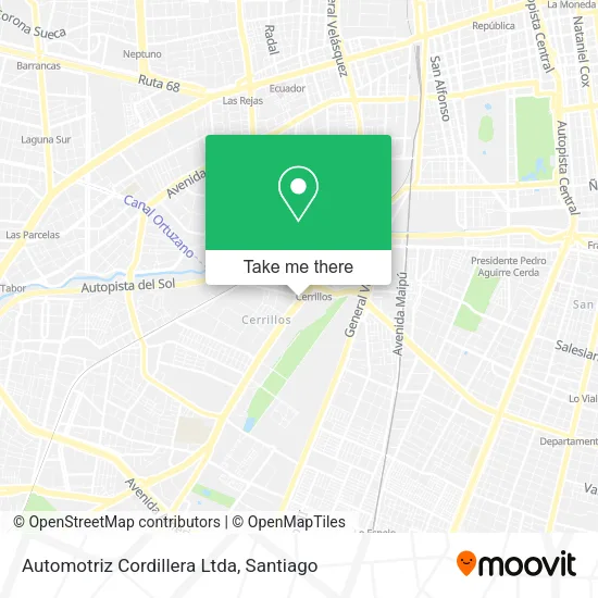 Automotriz Cordillera Ltda map