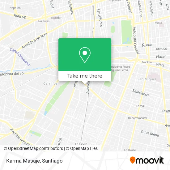 Karma Masaje map