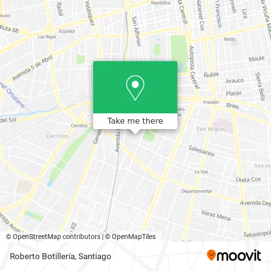 Roberto Botillería map