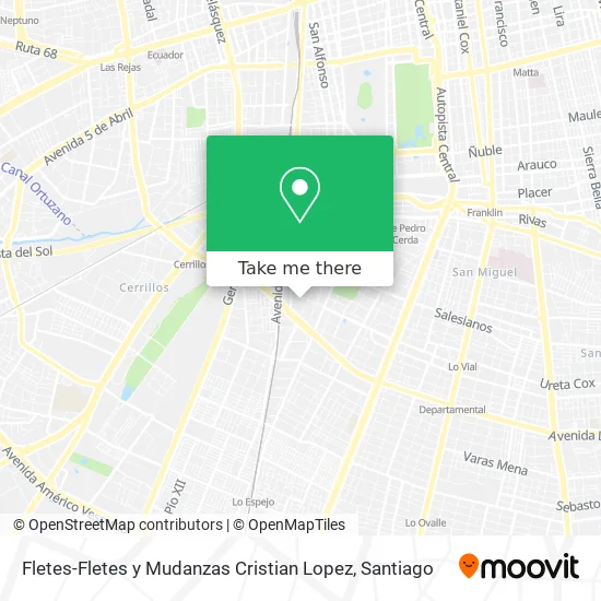Fletes-Fletes y Mudanzas Cristian Lopez map