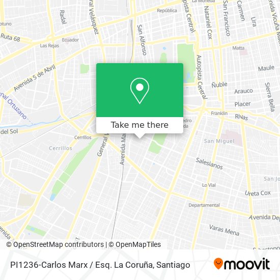 PI1236-Carlos Marx / Esq. La Coruña map