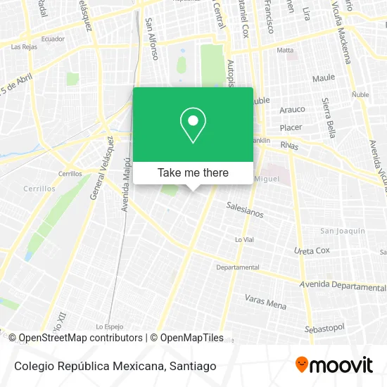 Colegio República Mexicana map