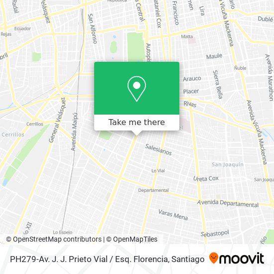 PH279-Av. J. J. Prieto Vial / Esq. Florencia map