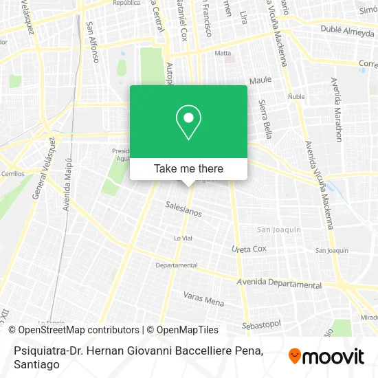 Psiquiatra-Dr. Hernan Giovanni Baccelliere Pena map