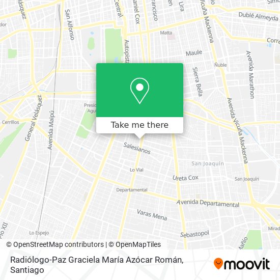 Radiólogo-Paz Graciela María Azócar Román map