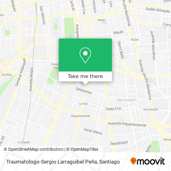 Traumatologo-Sergio Larraguibel Peña map