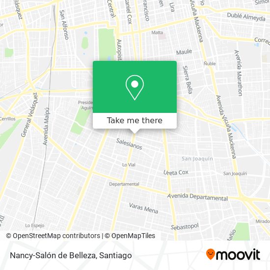 Mapa de Nancy-Salón de Belleza