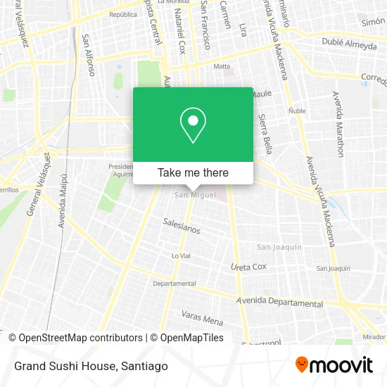 Grand Sushi House map