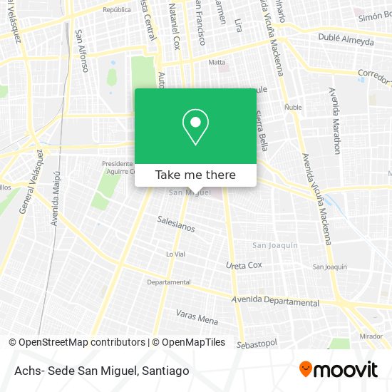 Mapa de Achs- Sede San Miguel