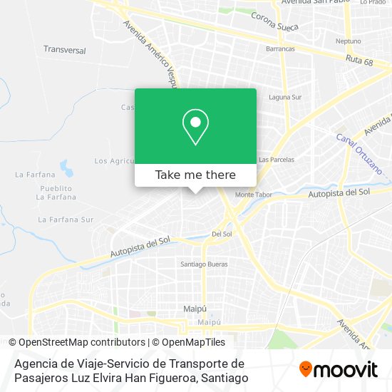 Mapa de Agencia de Viaje-Servicio de Transporte de Pasajeros Luz Elvira Han Figueroa