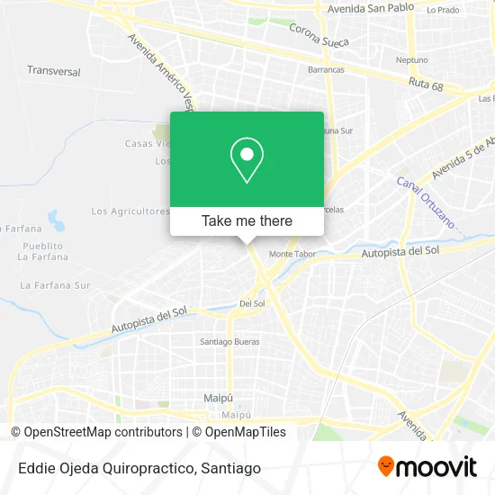 Eddie Ojeda Quiropractico map