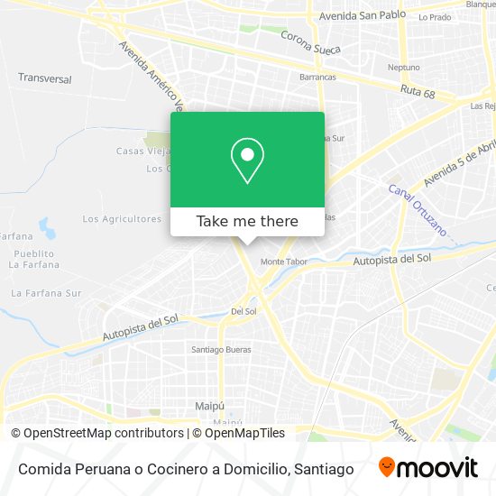 Comida Peruana o Cocinero a Domicilio map