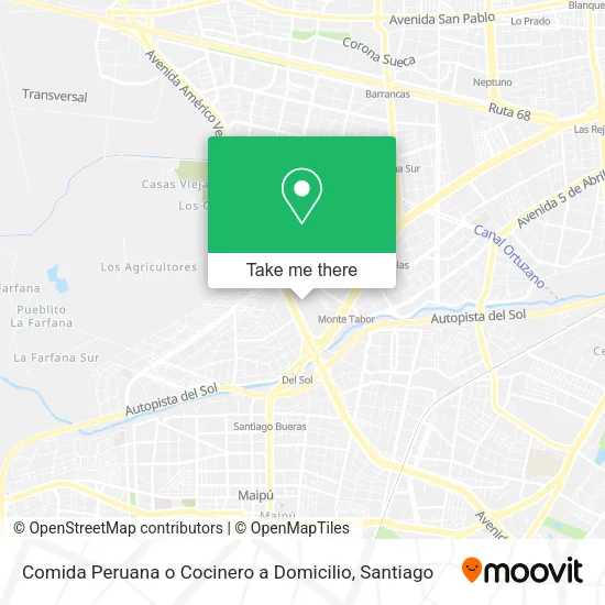 Comida Peruana o Cocinero a Domicilio map