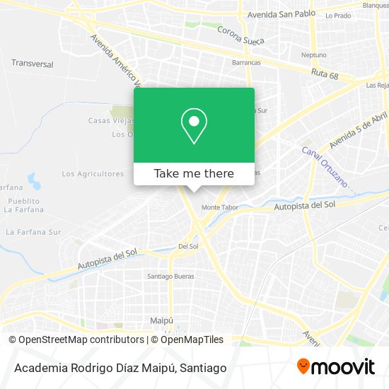 Academia Rodrigo Díaz Maipú map