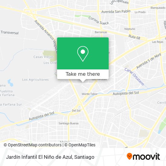 Jardín Infantil El Niño de Azul map