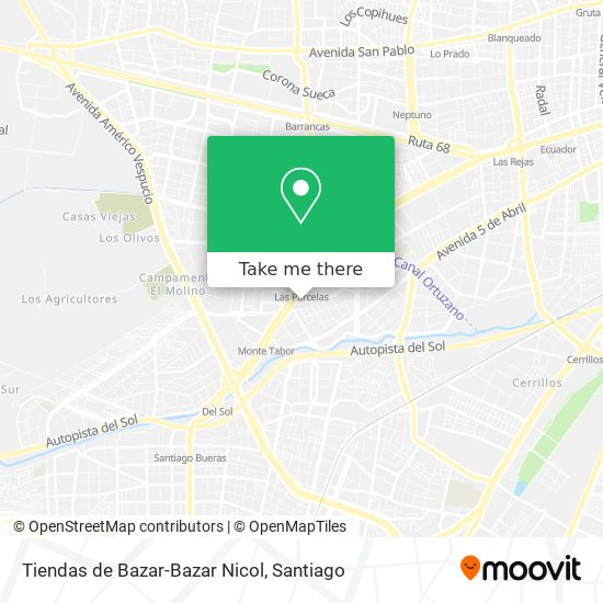 Mapa de Tiendas de Bazar-Bazar Nicol