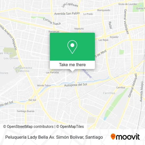 Peluquería Lady Bella Av. Simón Bolivar map