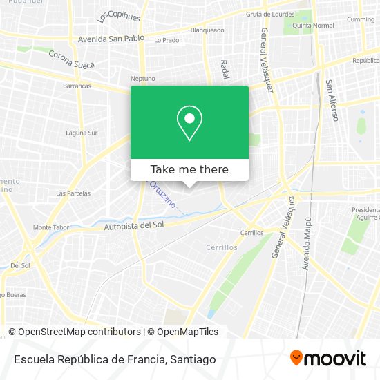 Escuela República de Francia map