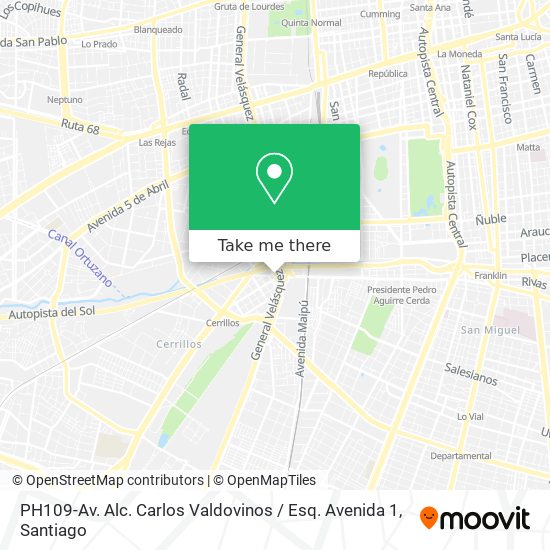 PH109-Av. Alc. Carlos Valdovinos / Esq. Avenida 1 map