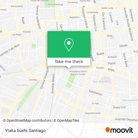 Mapa de Ytaka Sushi